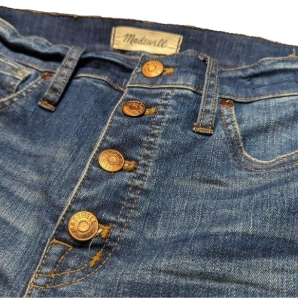 Madewell 10” High Rise Skinny Smithley Wash Womens Size 27 - Picture 7 of 11
